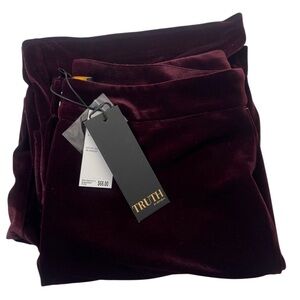 Truth Women's Corduroy Pants - Rich Burgundy